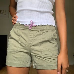 Old navy Olive green loose shorts